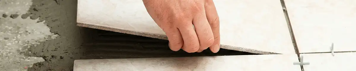 Professional installing ceramic tile floors in Albuquerque, NM